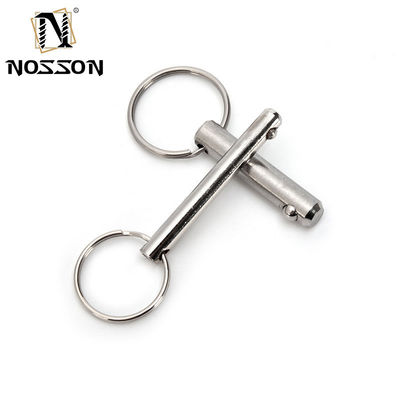 5mm*40mm Stainless Steel Quick Release Ball Lock Pin Hitch Pin Silver Longer Life TiCN Finish for Versatile Applications