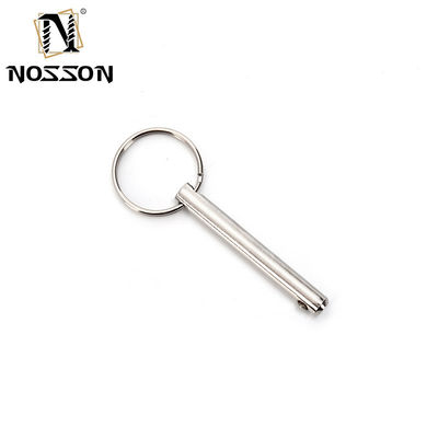 5mm*40mm Stainless Steel Quick Release Ball Lock Pin Hitch Pin Silver Longer Life TiCN Finish for Versatile Applications