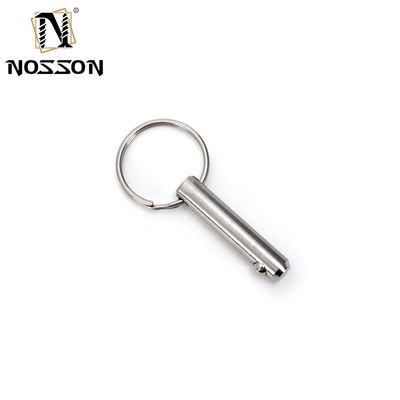 5mm*40mm Stainless Steel Quick Release Ball Lock Pin Hitch Pin Silver Longer Life TiCN Finish for Versatile Applications