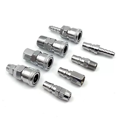 Zinc SM20 Self Locking Hose Coupler Plug Socket for Air Compressors Hose One Touch Fittings Pneumatics Quick Connector