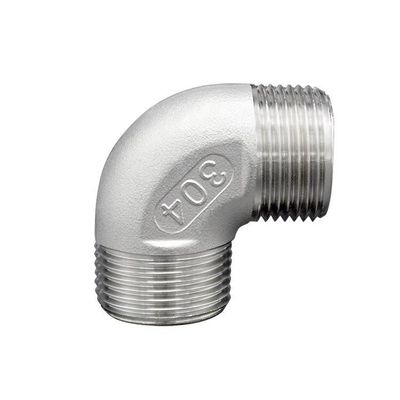 Stainless Steel Threaded Sanitary Pipe Fittings Union Elbow featuring Connection Nipple for Water Supply Plumbing Connection