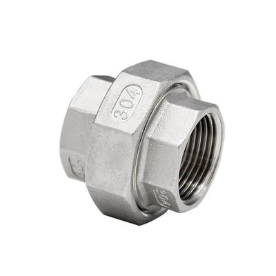 Stainless Steel Threaded Sanitary Pipe Fittings Union Elbow featuring Connection Nipple for Water Supply Plumbing Connection