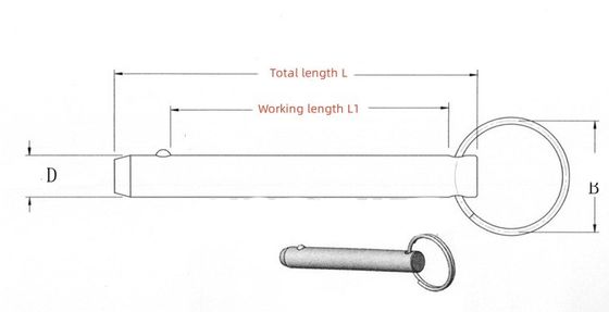 Air Shipping Silver Stainless Steel Quick Release Pin for Bimini Top Corrosion Resistant