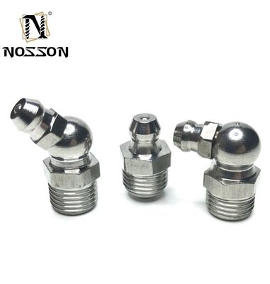 DIN Standard M12 M10 M8 M6 1/8 1/4 Stainless Steel Straight 304 Grease Nipple NPT Oil Mouth for Pipe Line Butter Gun Fittings