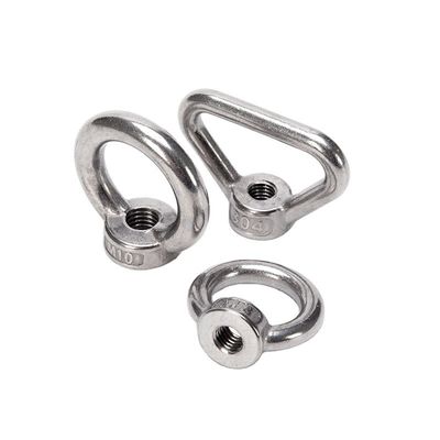 Galvanized Grade A4-80 M16 M6 M8 M10 5/8 SS Stainless Steel Oval Eye Nut for Lifting Japanese Type DIN582 Round Rings Nuts