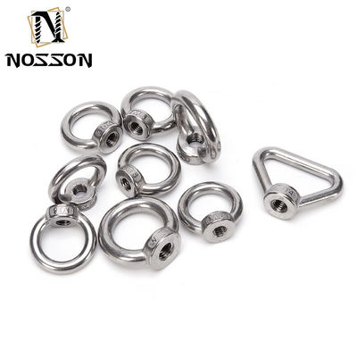 Galvanized Grade A4-80 M16 M6 M8 M10 5/8 SS Stainless Steel Oval Eye Nut for Lifting Japanese Type DIN582 Round Rings Nuts