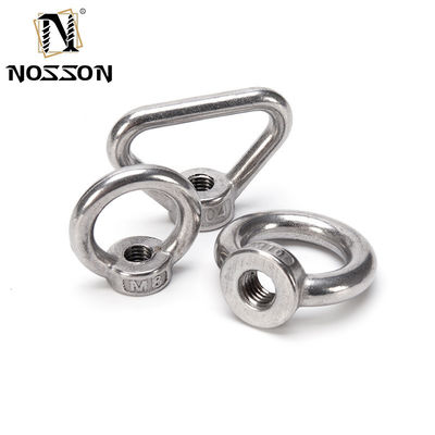 Galvanized Grade A4-80 M16 M6 M8 M10 5/8 SS Stainless Steel Oval Eye Nut for Lifting Japanese Type DIN582 Round Rings Nuts