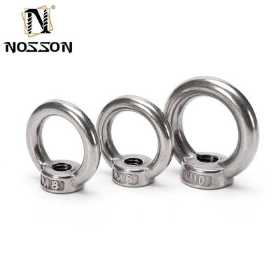 Galvanized Grade A4-80 M16 M6 M8 M10 5/8 SS Stainless Steel Oval Eye Nut for Lifting Japanese Type DIN582 Round Rings Nuts