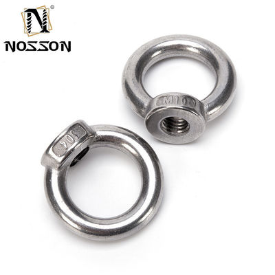Galvanized Grade A4-80 M16 M6 M8 M10 5/8 SS Stainless Steel Oval Eye Nut for Lifting Japanese Type DIN582 Round Rings Nuts