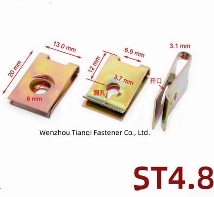 Oil Gas Stainless Steel Spring U Shape Lock Nut U Clip Nut for Retail Industry Plain