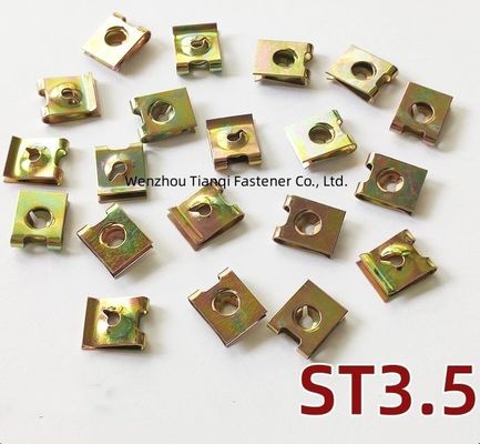 Oil Gas Stainless Steel Spring U Shape Lock Nut U Clip Nut for Retail Industry Plain