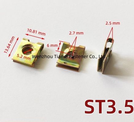 Oil Gas Stainless Steel Spring U Shape Lock Nut U Clip Nut for Retail Industry Plain