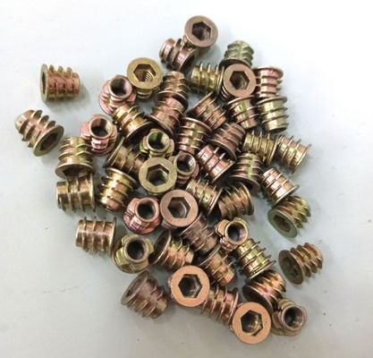 Black Oxide Finish Metric Measurement System Furniture Wood Insert Nut M5 M6 M8 Threaded Inserts for Wood Health Care