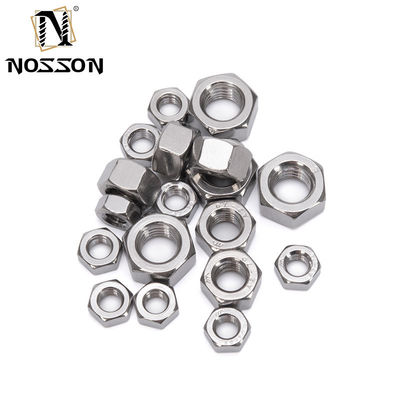 Industrial Black Oxide Finish Hex Head Nuts for M1.6 M2 M2.5 M3 M4 M5 M6 M8 M10 M12 M14 M16 M20 SUS 304 316 Stainless Steel