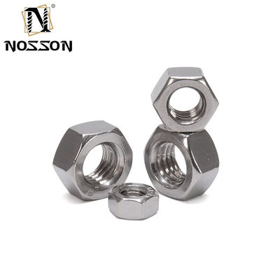 Industrial Black Oxide Finish Hex Head Nuts for M1.6 M2 M2.5 M3 M4 M5 M6 M8 M10 M12 M14 M16 M20 SUS 304 316 Stainless Steel