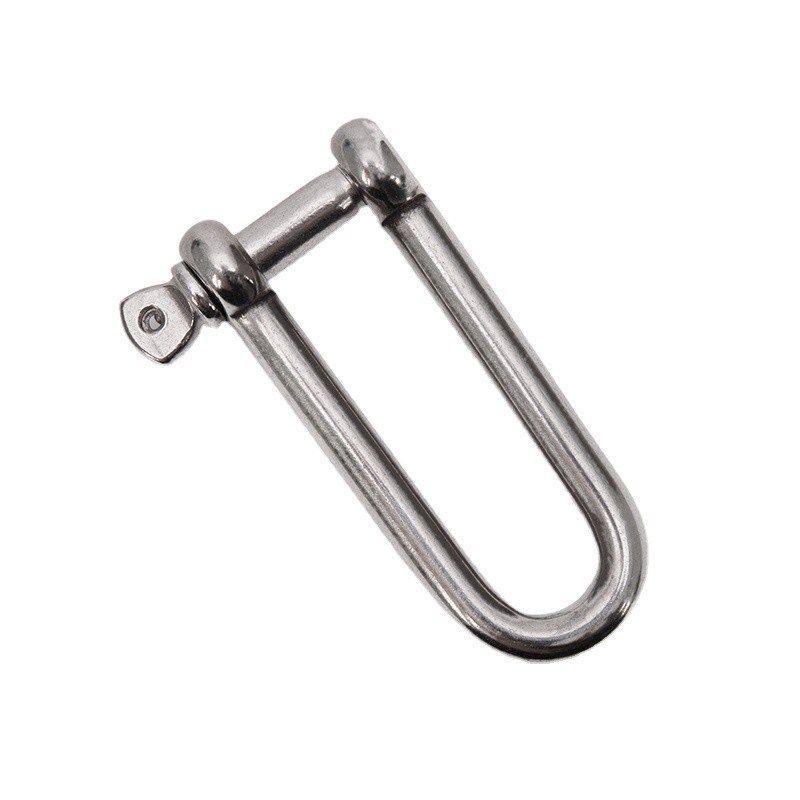 Precision Casting Technology SS304 SS316 D Shackle Long Dee Shackle High Polished Stainless Steel Shackle Captive Screw Pin