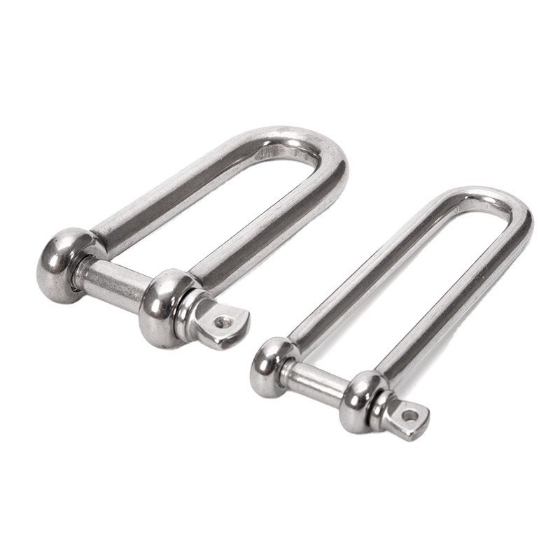 Precision Casting Technology 304 316 Stainless Steel Bolt Type Chain Shackle D Shackle for 8mm Size