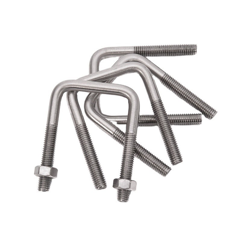 Stainless Steel 316 Flat Round Bending U Bolts DIN1142 Special for M3 M4 M5 M6 M8 M10 M12 M16 M20 ANSI/ASME