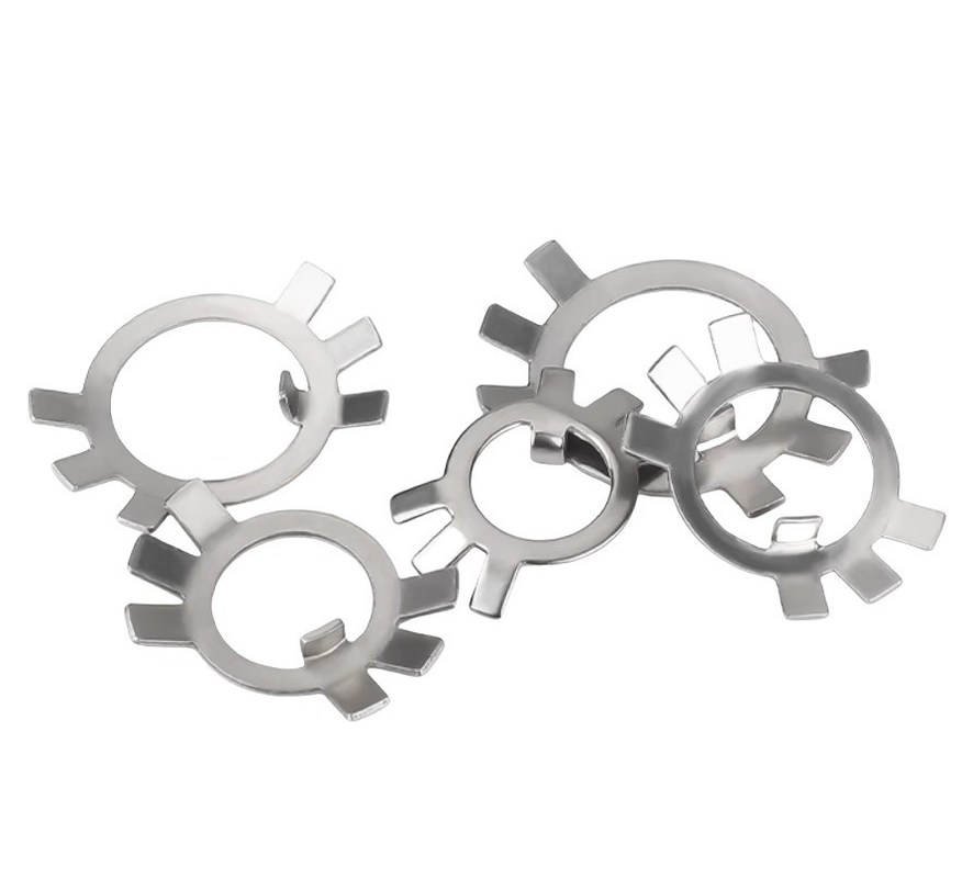 Plain Finish Carbon Steel Six Claw Washers with Eight Lock Anti-loose Lock Plate M6 M8 M10 M12M14 M16M18M20M22M24M27m30