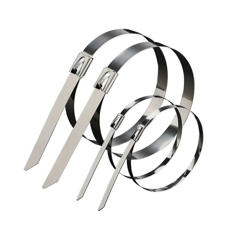 Multi Size Self-Locking Stainless Steel Cable Ties for High Strength Fastening in DIN Standard Applications