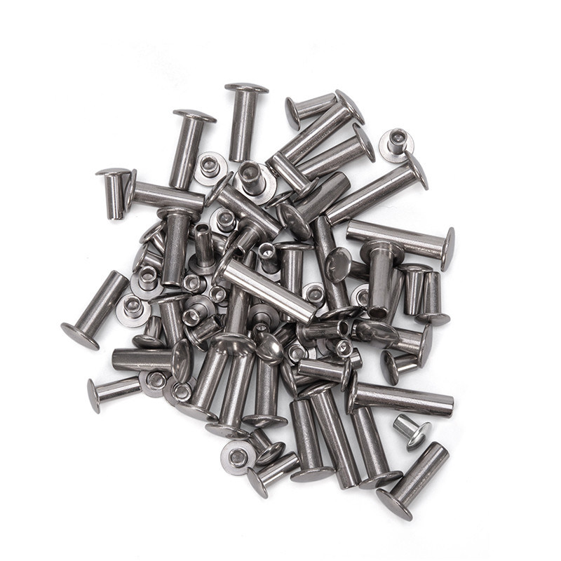 JIS Standard Galvanized Carbon Stainless Steel Half Round Head Hollow Semi-Tubular Rivets for Household Appliances